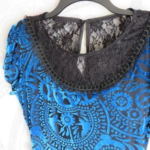 Miss Peregrine's Velvet Burnout Dress S